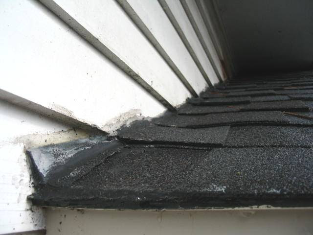 Roof meets siding issues