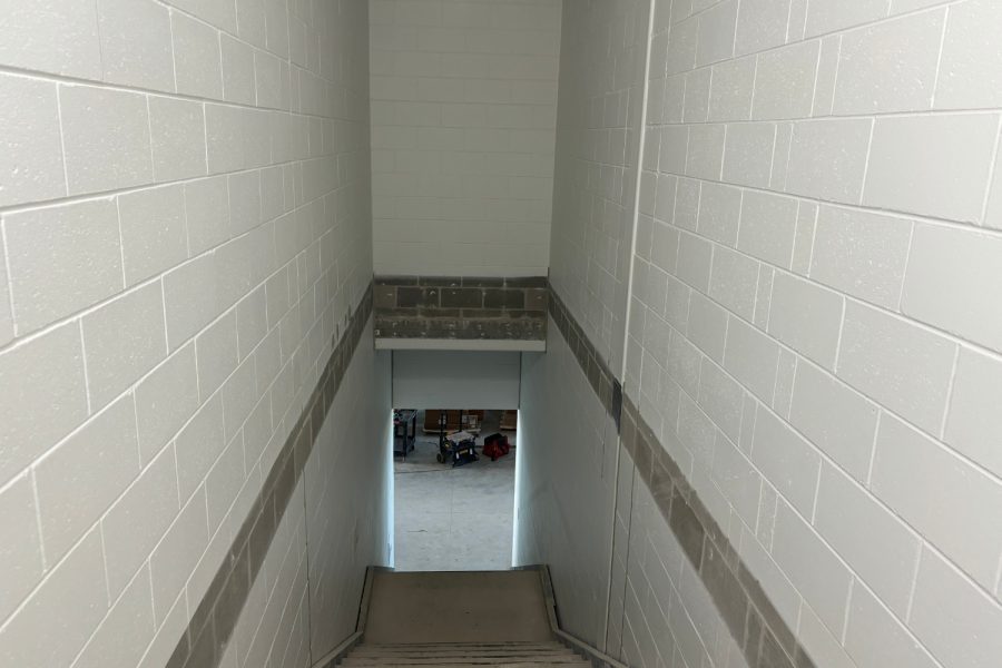 Cudahy Fire Station stairwell being prepared for painting from above Preview Image 3
