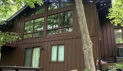 house with cedar siding