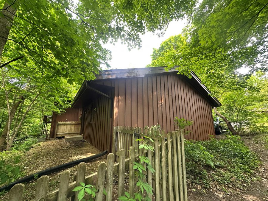painted exterior of house with cedar siding Preview Image 8