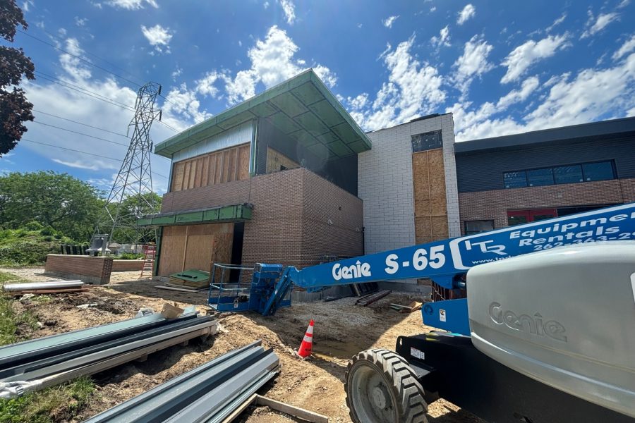 Cudahy Fire Station outside facade being installed front view Preview Image 7