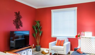 interior painting red walls