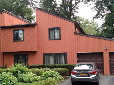 pearl river red orange house exterior painting