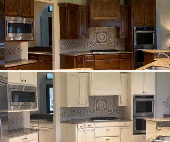 Kitchen Cabinet Before & After Rockland County, NY