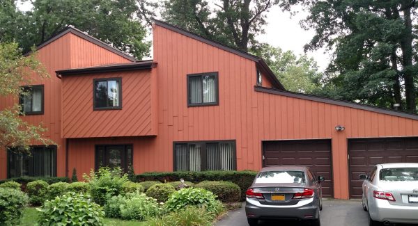 pearl river red orange house exterior painting