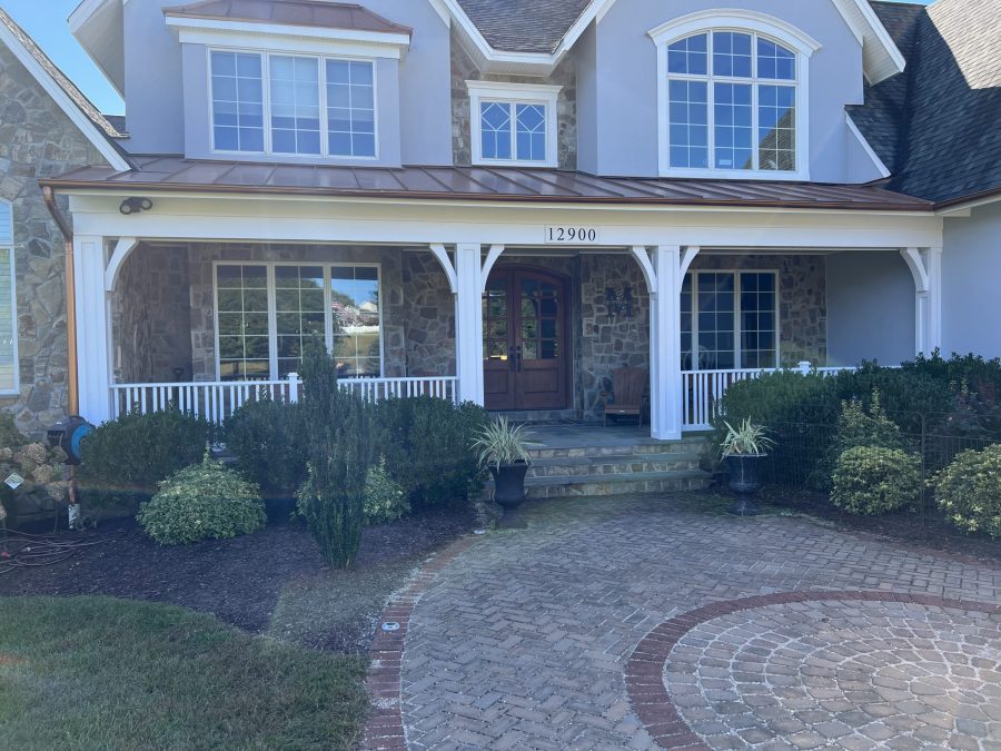 Stone Home Front Porch Features