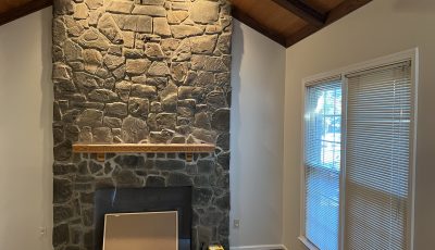 Cozy Fireplace Room Repaint