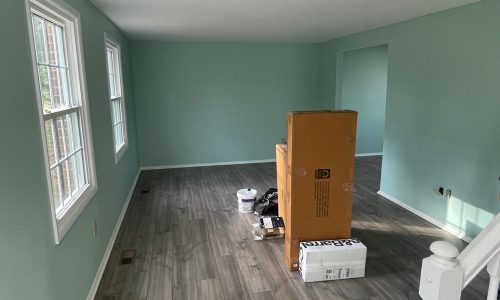 Teal Bedroom Interior