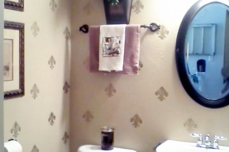 Home Bathroom Wallpaper Removal & Installation