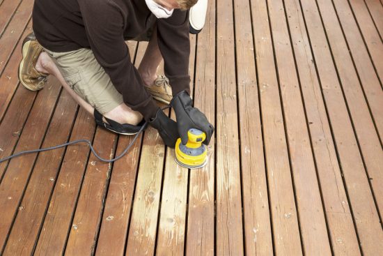 Deck sanding service