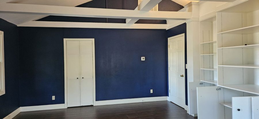 Rockwall Home Interior Full revamp Project after photo of blue walls living room Preview Image 10