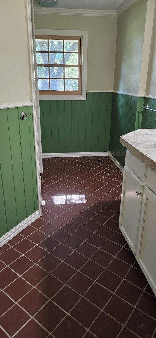 Rockwall Home Interior Full revamp Project after photo of kitchen with green cabinets Preview Image 7