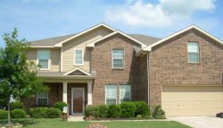 Brick exterior painting in Rockwall Texas.
