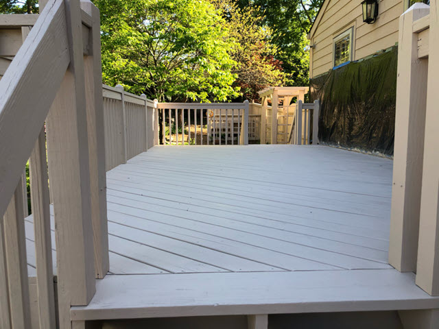 restained deck in marietta - after - certapro painters of roswell, ga