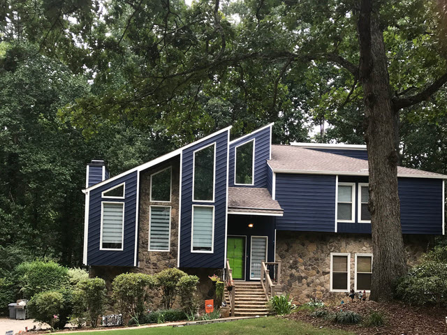 photo of repainted home in roswell georgia