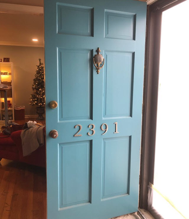 photo of front door in marietta to be repainted