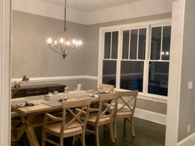 repainted modern dining room in roswell ga