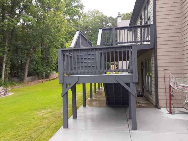 photo of recently stained deck in marietta Preview Image 1