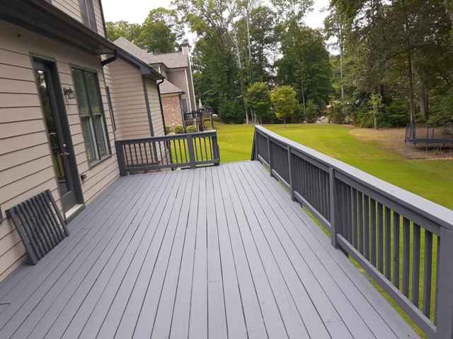 photo of recently stained deck in marietta Preview Image 3