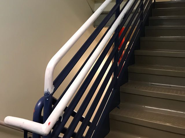 photo of repainted hand rail - during Preview Image 2