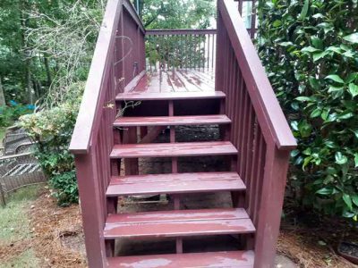 photo of deck to be repainted in marietta