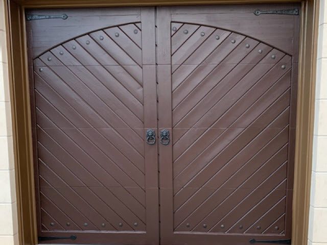 photo of repainted garage doors in roswell Preview Image 3