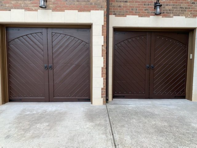 photo of repainted garage doors in roswell Preview Image 1