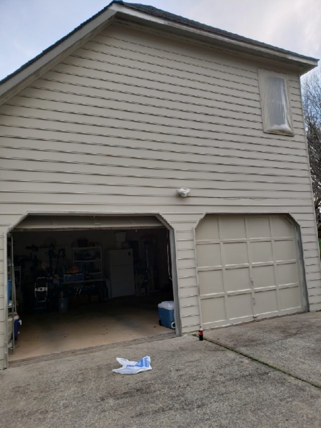exterior repainting of a garage in marietta Preview Image 1