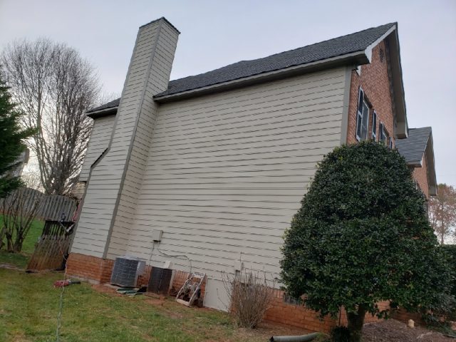 exterior repainting of the side of a house in marietta Preview Image 2