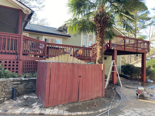 exterior deck repainting in roswell, ga - before Preview Image 4