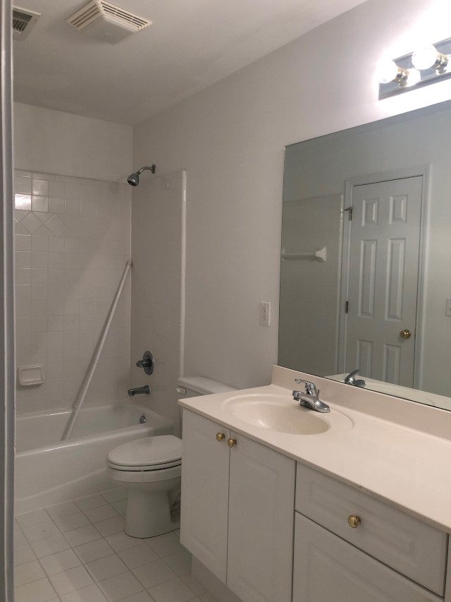 interior painting in a bathroom in a house in roswell, ga Preview Image 1