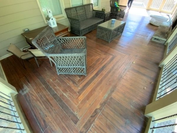 before photo of deck to be stained Preview Image 3