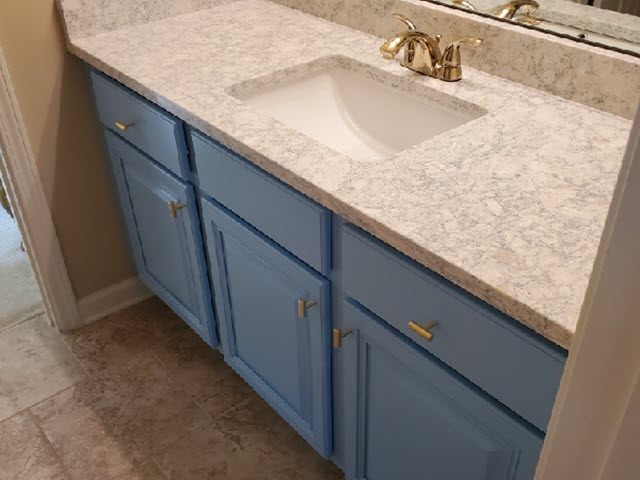 repainted bathroom cabinets Preview Image 2