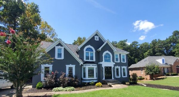 repainted exterior of home in roswell ga