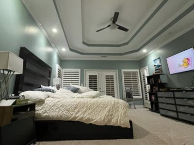 photo of repainted master bedroom in roswell