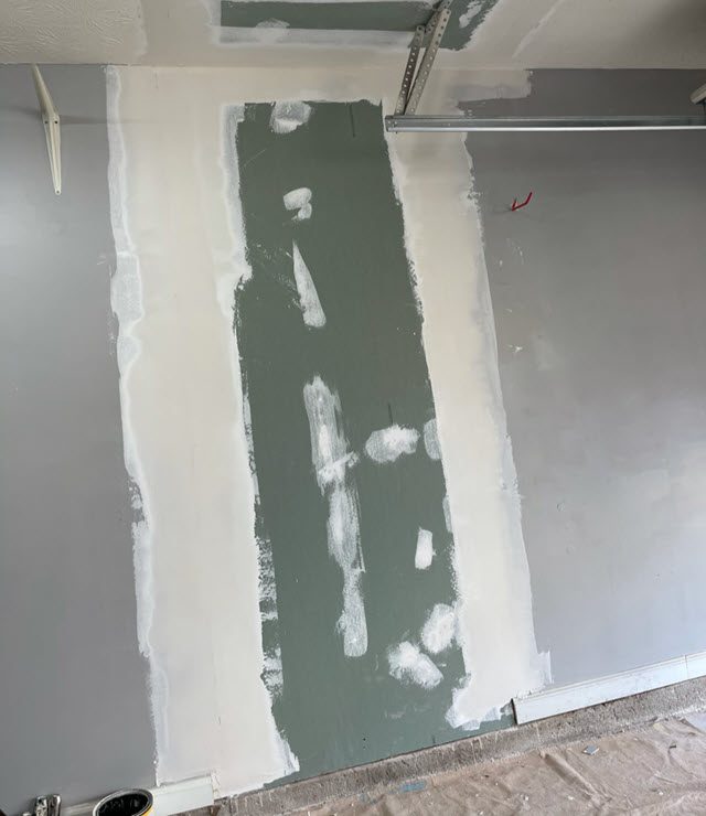 in progress photo of repaired wall in roswell Preview Image 1