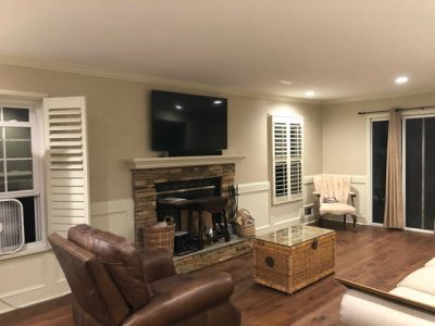 photo of repainted living room in roswell