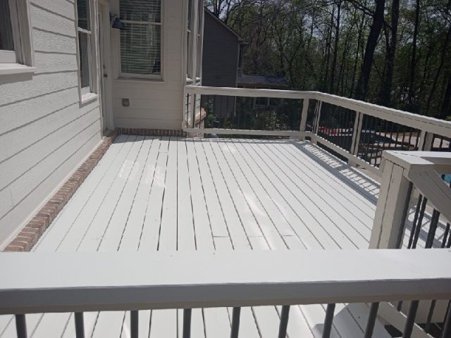 photo of stained deck in alpharetta Preview Image 2