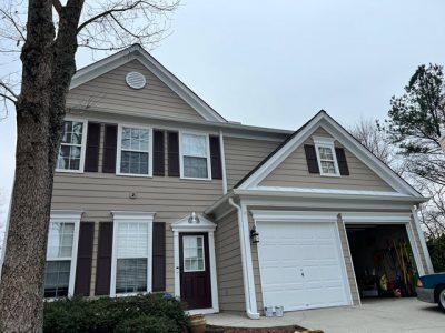 photo of repainted exterior home in johns creek