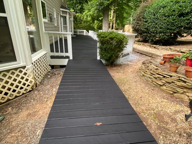 photo of repainted deck walkway in marietta Preview Image 3