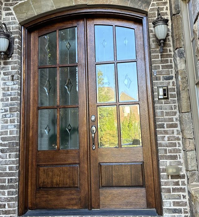photo of repainted wood front door in marietta Preview Image 2