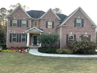 photo of repainted brick exterior of home in roswell 30075