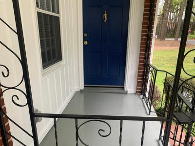 photo of stained concrete porch in marietta