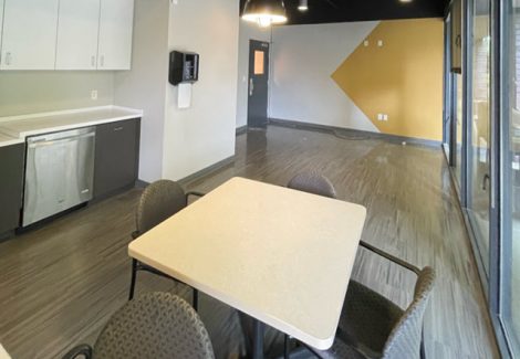 photo of repainted office space in alpharetta ga