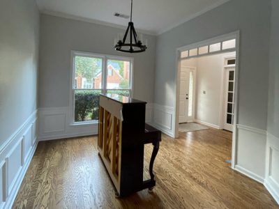 photo of repainted interior in alpharetta