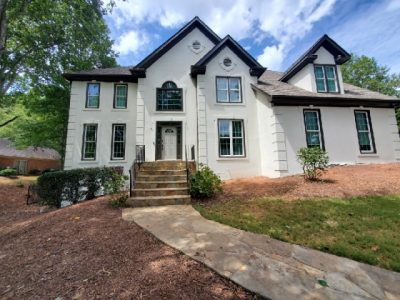 repainted exterior of home in roswell georgia