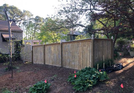 before photo of restained fence in marietta ga by certapro painters of roswell