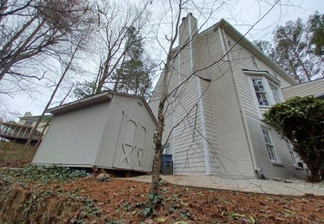 photo of repainted brick exterior of home in roswell georgia