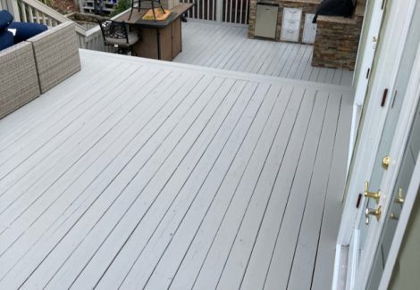 deck repainting in roswell - after