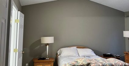 Repainted Bathroom & Bedroom